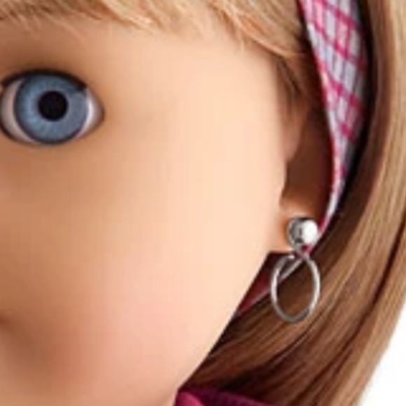 American Girl Rosy Glasses with Case for 18 inch doll & 14 sets of earrings - Picture 8 of 9